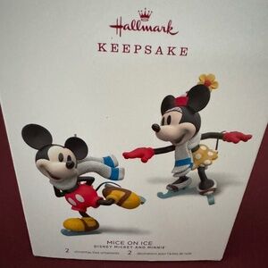 Halmark Minnie and Mickey ornament
